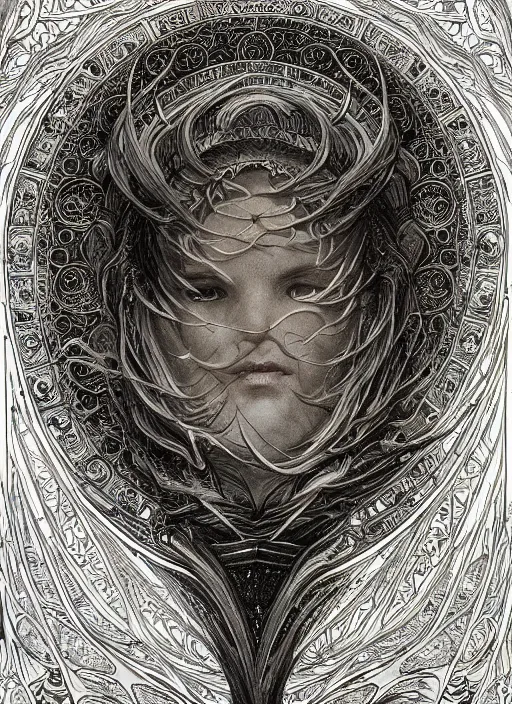 Image similar to highly detailed picture of great dragon, sketch, manga, edge of the universe, perfectly face, highly detailed, masterpiece, trending on artstation, golden ratio, cinematic romantic magical, perfect intricate highly detailed painting by gustave dore, by timothy von rueden, by mucha alphonse, digital art