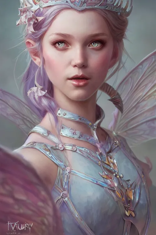 Image similar to fairy princess, highly detailed, d & d, fantasy, highly detailed, digital painting, trending on artstation, concept art, sharp focus, illustration, art by artgerm and greg rutkowski and fuji choko and viktoria gavrilenko and hoang lap