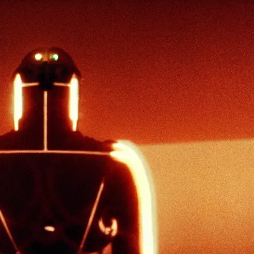 Prompt: movie still of sun energy cyborg, cinematic composition, cinematic light, criterion collection, by edgar wright