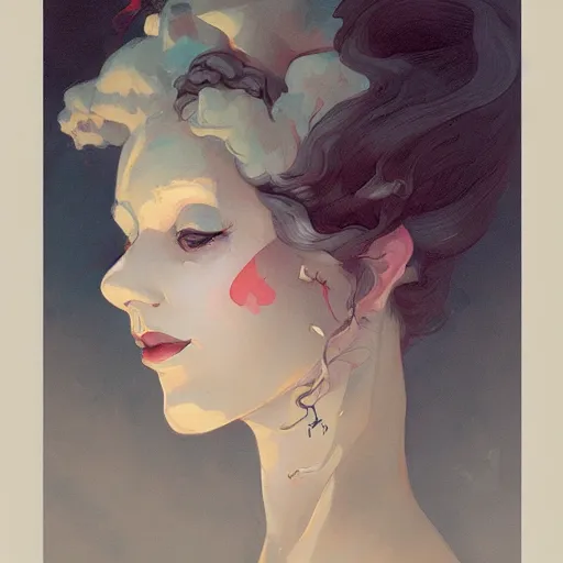 Image similar to a beautiful portrait in the style of charles dana gibson and in the style of peter mohrbacher.