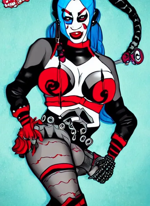 Image similar to black Harley Quinn