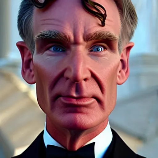 Prompt: bill nye as james bond 0 0 7, casino royale iconic still