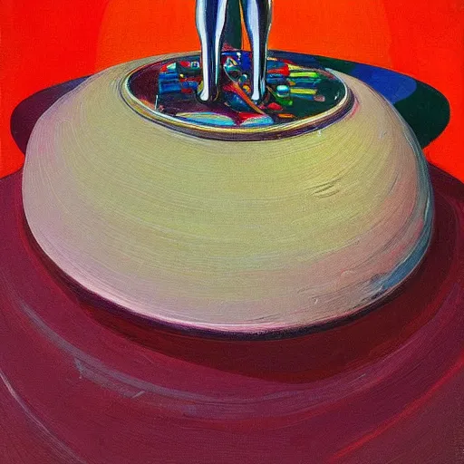 Image similar to alien by wayne thiebaud