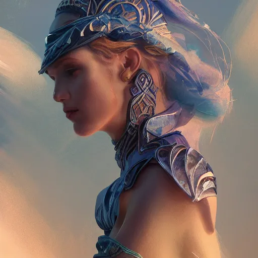 Prompt: Queen of Atlantis, gorgeous portrait, intricate, elegant dress, volumetric lighting, scenery, digital painting, highly detailed, artstation, sharp focus, illustration, concept art, ruan jia, steve mccurry