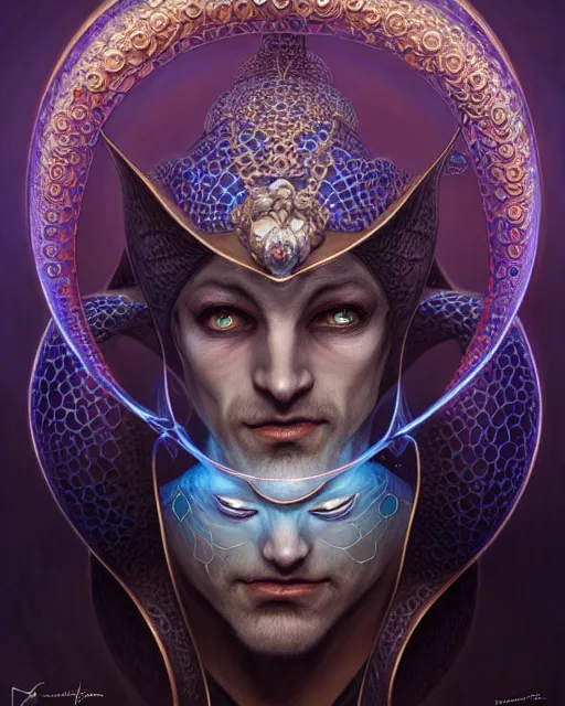 Prompt: front shot of a court jester character, hyperdimensional, bioluminescent ethereal hypercubes, ((intricate)), elegant, highly detailed, centered, (((artstation, concept art, smooth, sharp focus, artgerm, Tomasz Alen Kopera, Peter Mohrbacher, donato giancola, Joseph Christian Leyendecker, WLOP, Boris Vallejo))), mugshot!!!!!, ugly!!!!!!, octane render, nvidia raytracing demo, grainy, muted