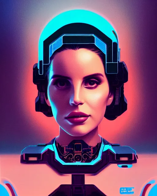 Prompt: portrait of lana del rey as a cyborg. intricate abstract. intricate artwork. by tooth wu, wlop, beeple, dan mumford. concept art, octane render, trending on artstation, greg rutkowski very coherent symmetrical artwork. cinematic, key art, hyper realism, high detail, octane render, 8 k, iridescent accents