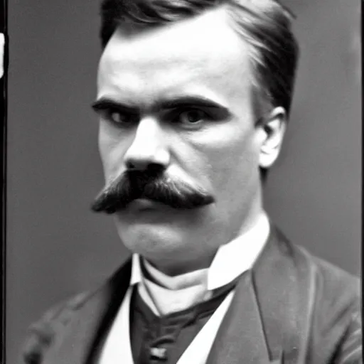 Image similar to 3 5 mm portrait of friedrich nietzsche