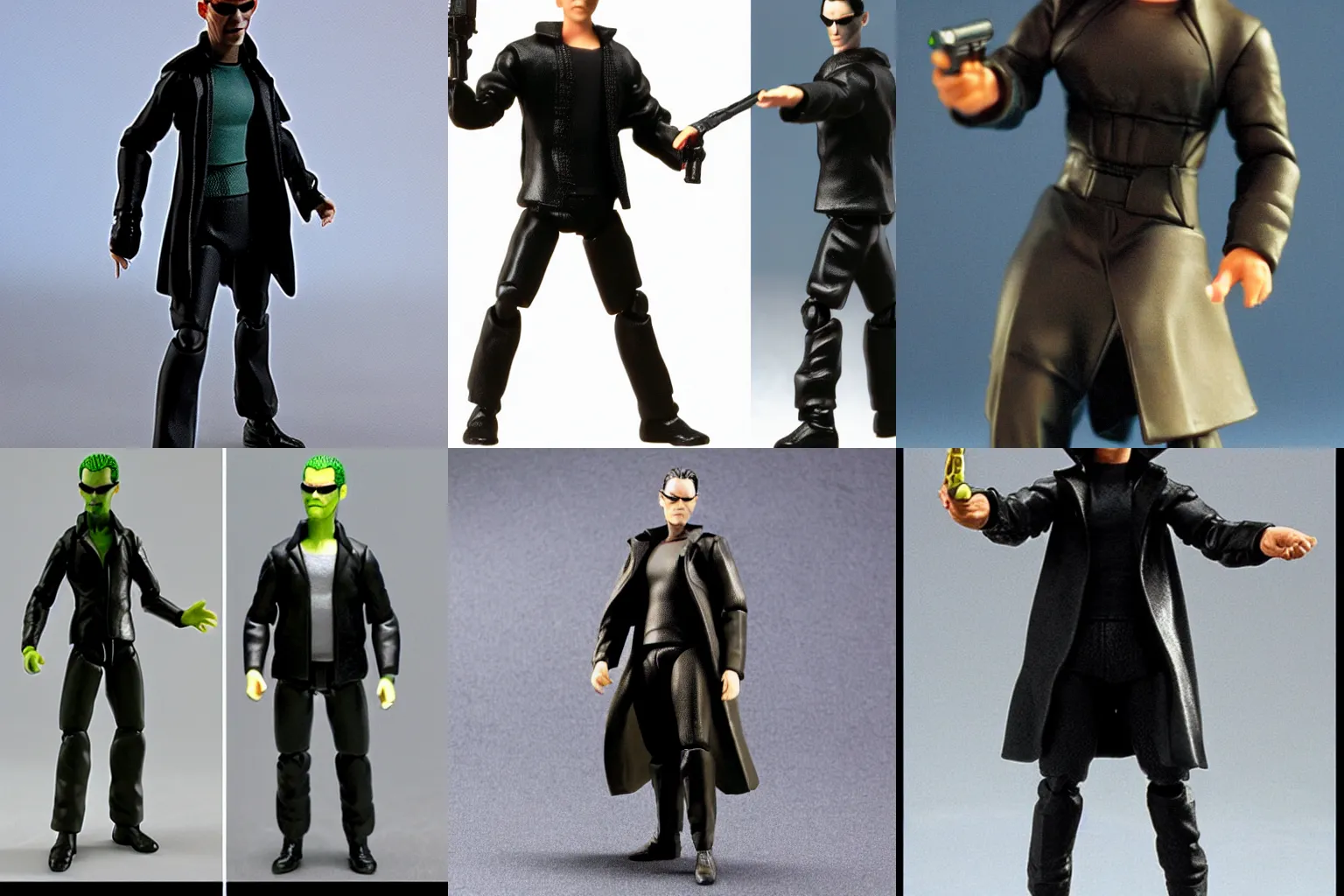 Prompt: Action figure of Neo from the matrix