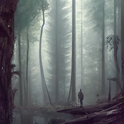 Prompt: a beautiful forest by Greg Rutkowski cfg_scale 21