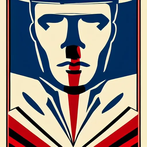 Prompt: walker - texas - ranger poster by shepard fairey