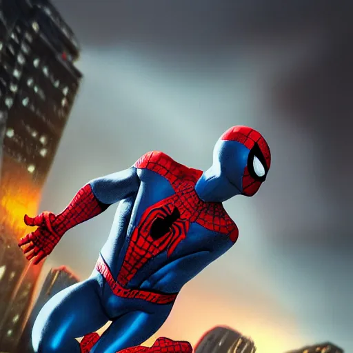 Image similar to realistic landscape painting of Spiderman versus DarkSeid as Kamen Rider, made by Michaelangelo, horror, physical painting, Sharp focus,digital art, bright colors,fine art, trending on Artstation, unreal engine.