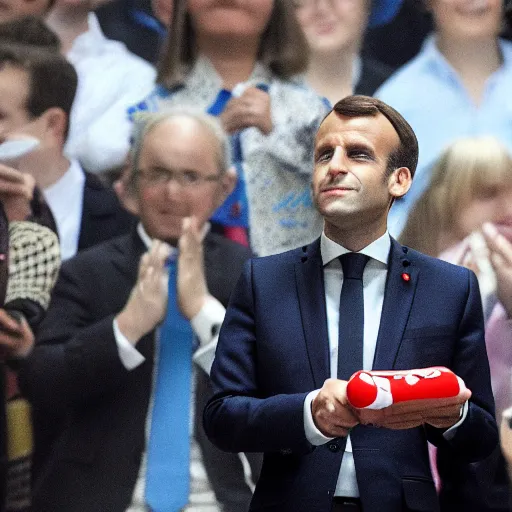 Image similar to Emmanuel Macron in Mario world