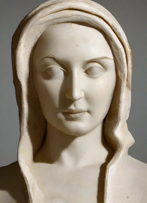 Image similar to Madonna carved out of marble