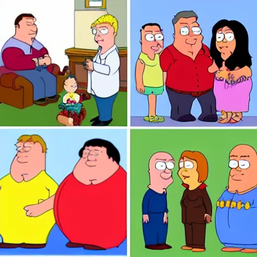 Prompt: family guy in real life