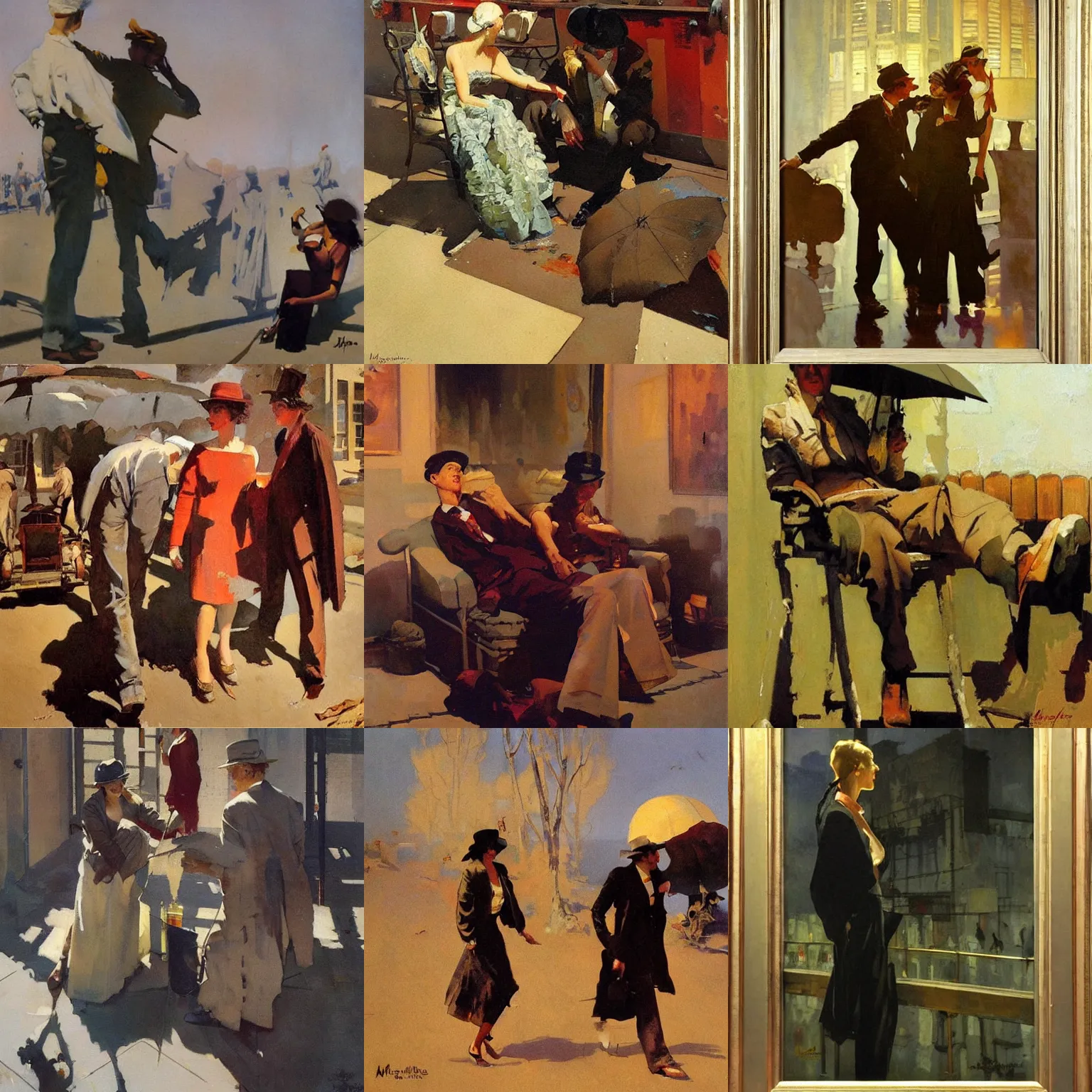 Prompt: painting by mead schaeffer