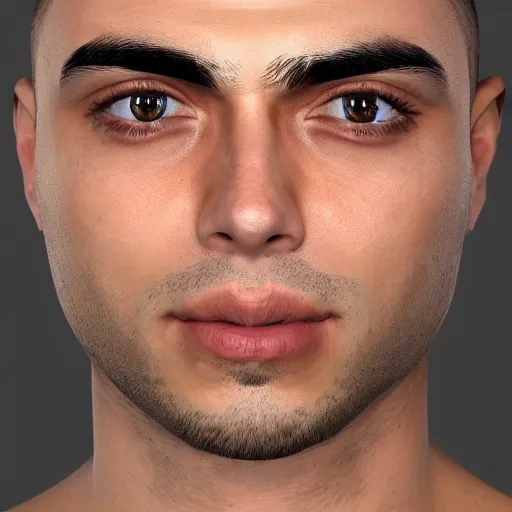 Image similar to a closeup shot of handsome mizkif from twitch, photorealism, 8k