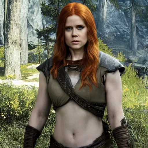 Image similar to amy adams as a character from skyrim