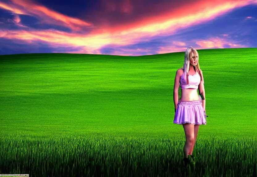 Image similar to Bliss famous wallpaper from Windows XP