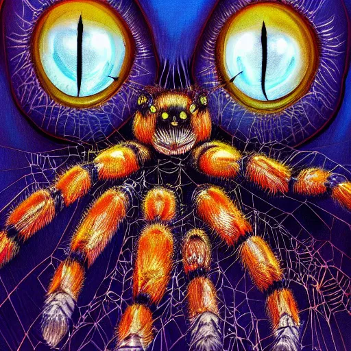 Image similar to representation of arachnophobia, ultra detailed, 4k, painting