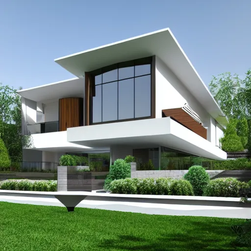 Image similar to render of a beautiful modern home designed for cozy, curvy, natural aesthetics!!, energy efficiency and maximizing plants and greenery, golden light, high resolution, professional