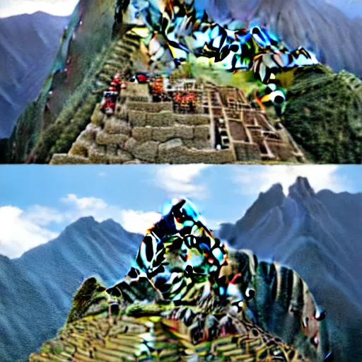 Prompt: machu picchu lego set