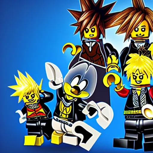 Prompt: Lego kingdom hearts