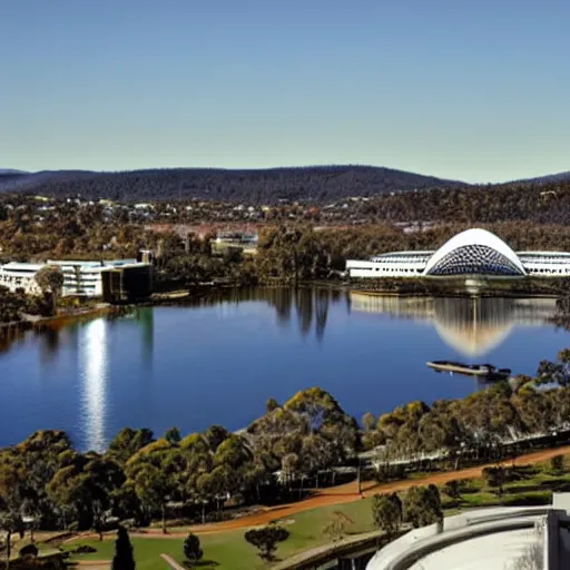 Image similar to Canberra in 2070