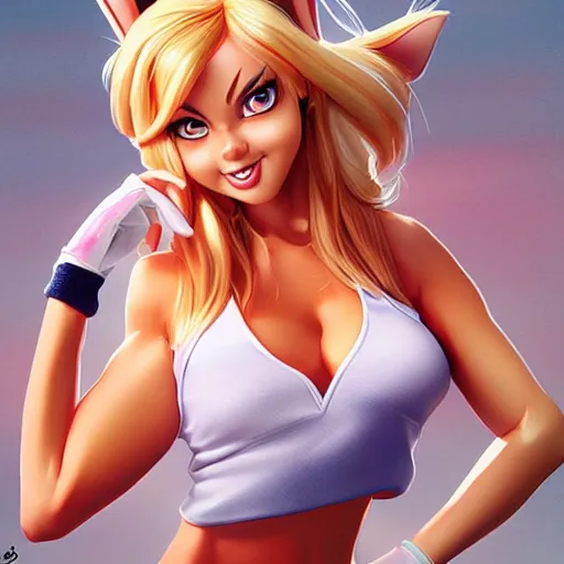 Image similar to Lola Bunny by artgerm