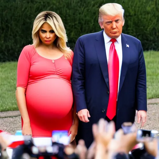 Image similar to donald trump is pregnant