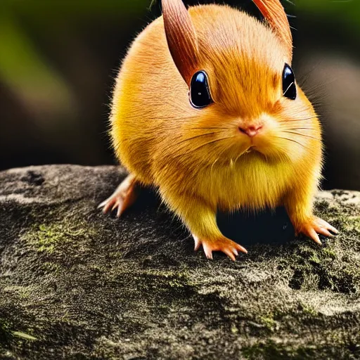 Image similar to national geographic photo of raichu, pokemon in the wild, intricate, portrait, 8 k highly professionally detailed, hdr, award winning