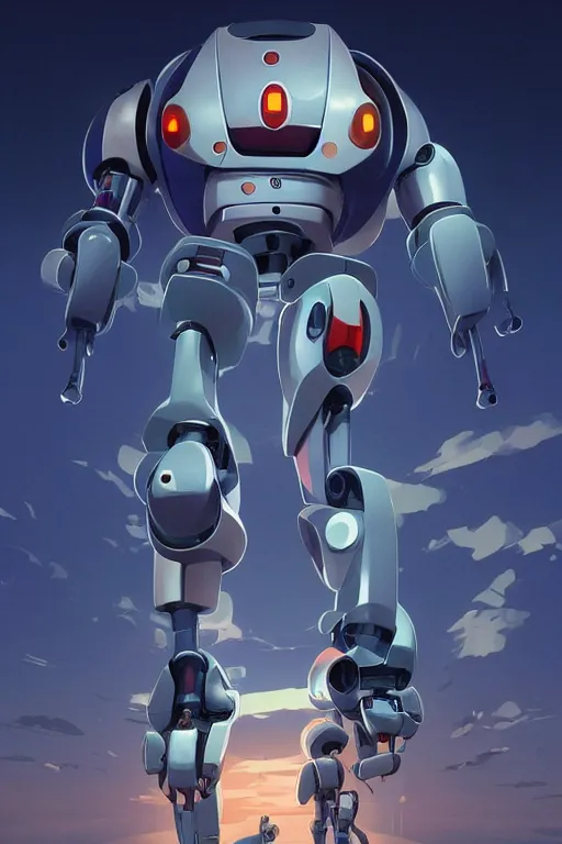 Image similar to metabots medabots medarotto medarot robot minimalist comics, behance hd by jesper ejsing, by rhads, makoto shinkai and lois van baarle, ilya kuvshinov, rossdraws global illumination ray tracing hdr radiating a glowing aura