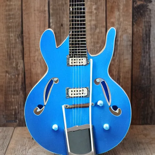 Image similar to a blue magic guitar