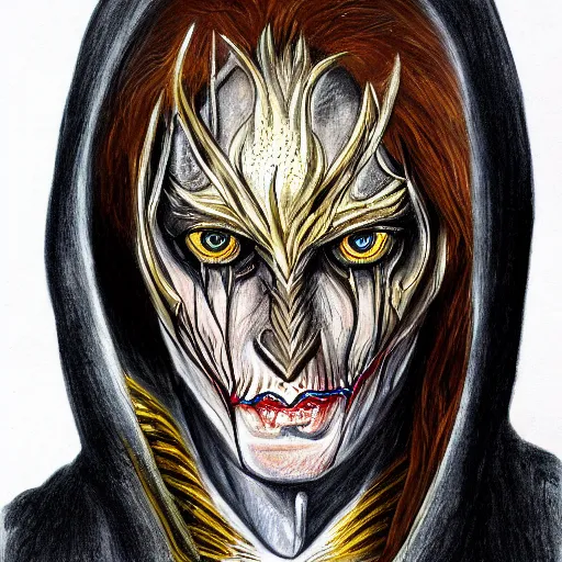 Prompt: painted self portrait of Sauron, realistic, sketch, hyperdetailed, by Shania McDonagh