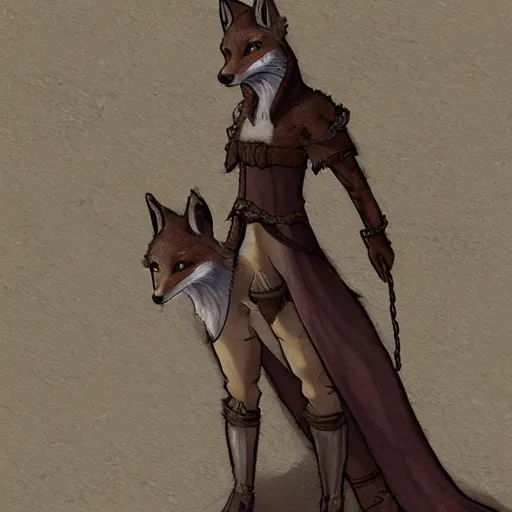 Prompt: a medieval anthropomorphic fox, trending on furaffinity, trending on artstation, digital art, backlighting, by kawacy