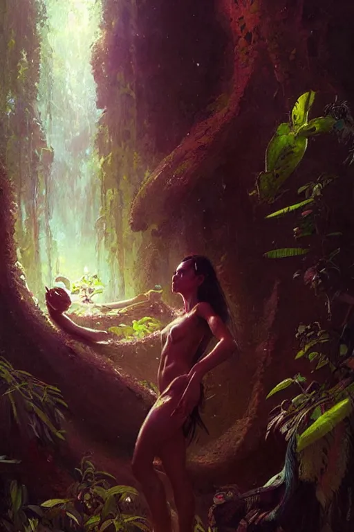 Image similar to The Ayahuasca Spirit, by Greg Rutkowski