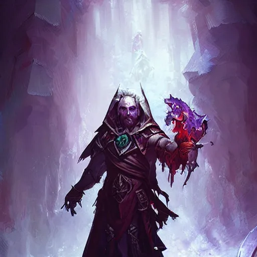 Prompt: necromancer the winner of coldopenstories FF, hearthstone art style, epic fantasy style art by Craig Mullins, fantasy epic digital art, epic fantasy card game art by Greg Rutkowski