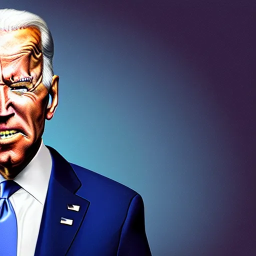 Prompt: UHD photorealistic Joe Biden if he wasn't an alien, in the style of tonalism