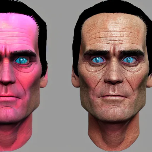 Image similar to UV Texture map of jim carrey face, game textures, call of duty textures