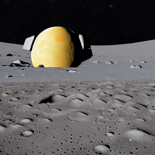 Prompt: wafflehouse on the moon