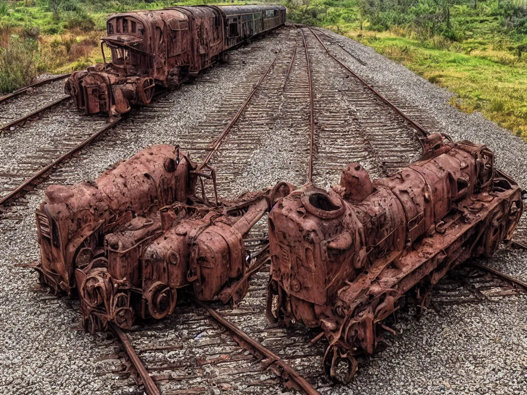 Image similar to old rusty train in quicksand