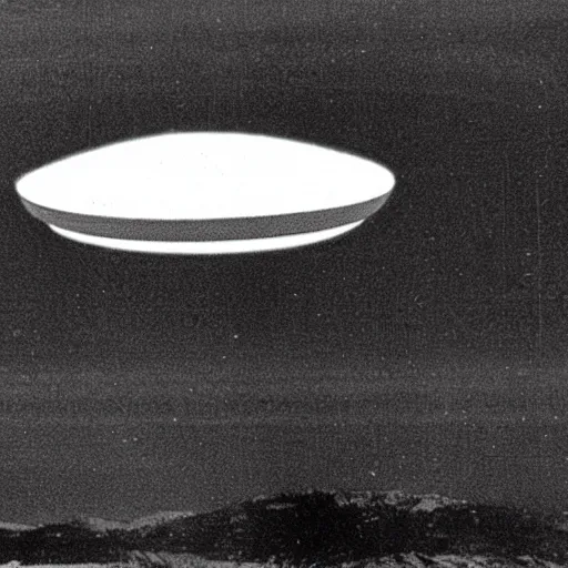 Image similar to leaked image of a ufo, grainy, 1 9 6 8