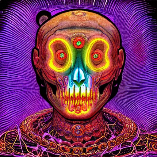 Image similar to dmt ego of death, 8 k, detailed