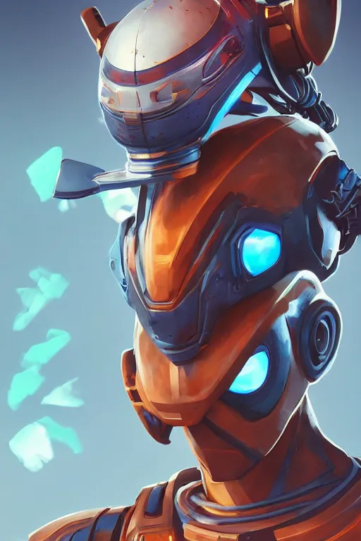 Image similar to epic mask helmet robot ninja portrait stylized as fornite style game design fanart by concept artist gervasio canda, behance hd by jesper ejsing, by rhads, makoto shinkai and lois van baarle, ilya kuvshinov, rossdraws global illumination radiating a glowing aura global illumination ray tracing hdr render in unreal engine 5