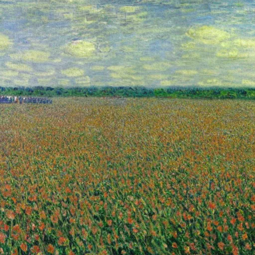 Image similar to A beautiful photograph. It has no visible auditory organs, just eyes, human eyes, hundreds of them, in the ends of stalks that radiate from its body like some exotic fruit. dutch golden age, iStock by Claude Monet ecstatic