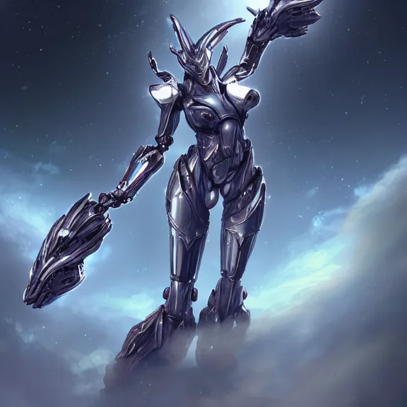 Image similar to giant stunning goddess shot, galactic sized beautiful hot anthropomorphic robot mecha female dragon, floating in space, larger than the planet, gently caressing earth, looming over earth, detailed sleek silver armor, epic proportions, epic scale, highly detailed digital art, sci fi, furry art, macro art, dragon art, goddess art, warframe fanart, destiny fanart, anthro, furry, giantess, macro, furaffinity, deviantart, 8k 3D realism