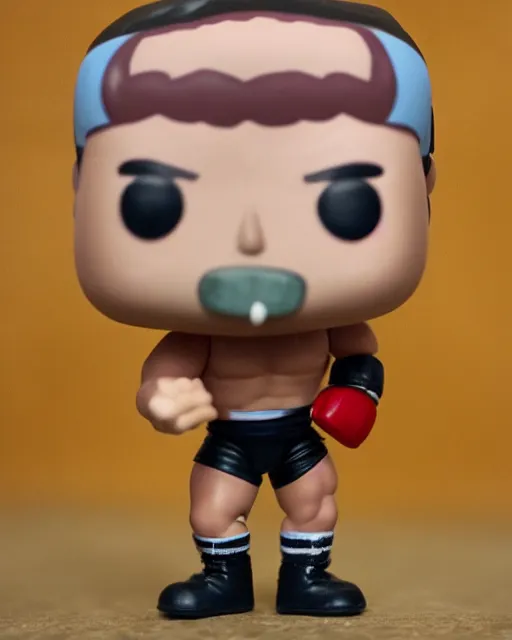 Image similar to Wrestler Funko Pop. Photographic, photography