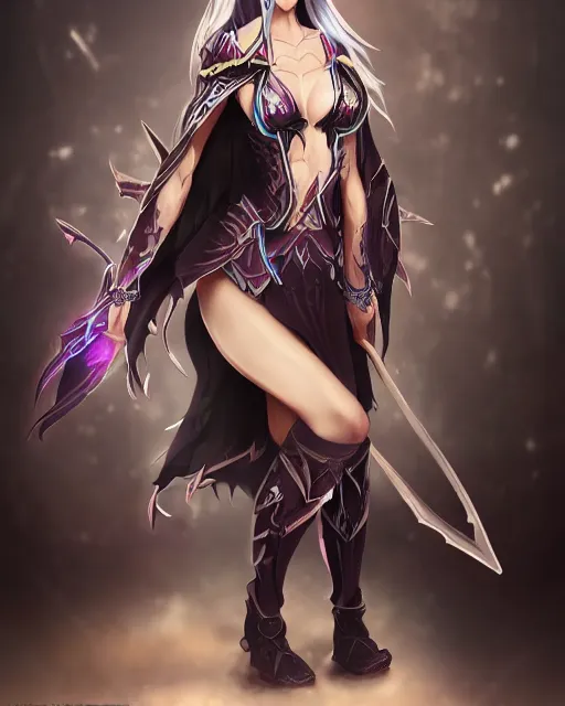 Image similar to elven dark elf girl, in the style of sumihei, tokyo ravens style, dynamic lighting, fantasy concept art, trending on art station, stunning visuals, ultra detailed