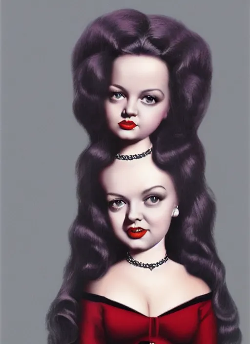 Image similar to diana dors as a mark ryden doll, detailed digital art, trending on Artstation