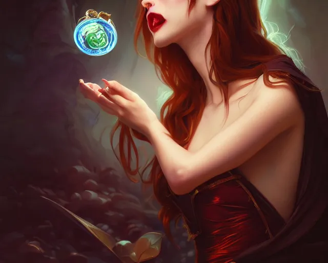 Image similar to beautiful hypnotic seductive hungry vampire girl, photography of kurzgesagt, deep focus, d & d, fantasy, intricate, elegant, highly detailed, digital painting, artstation, concept art, matte, sharp focus, illustration, hearthstone, art by artgerm and greg rutkowski and alphonse mucha
