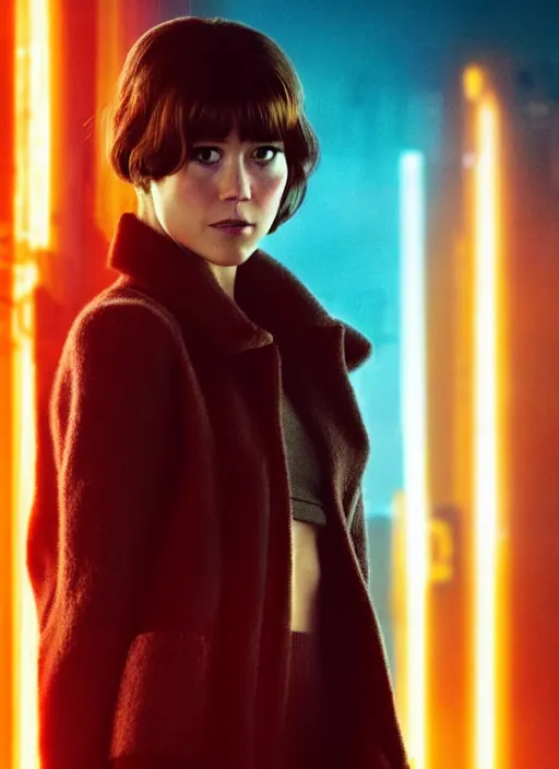 Image similar to film still of mary elizabeth winstead in blade runner 2 0 4 9, 8 k